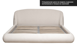 Кровать Палаццо(Palazzo) 180 без мех.шенилл экрю Natur-Ecru 215x240x90см Garda Decor