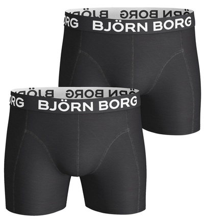 Мужские спортивные боксеры Björn Borg Shorts Solid 2P - black