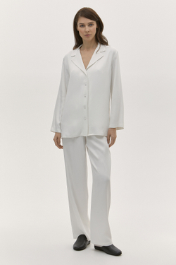 Брюки прямые белые