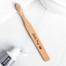 Зубная щётка для детей, бамбук Little Miss, 14 x 2 x 2 см