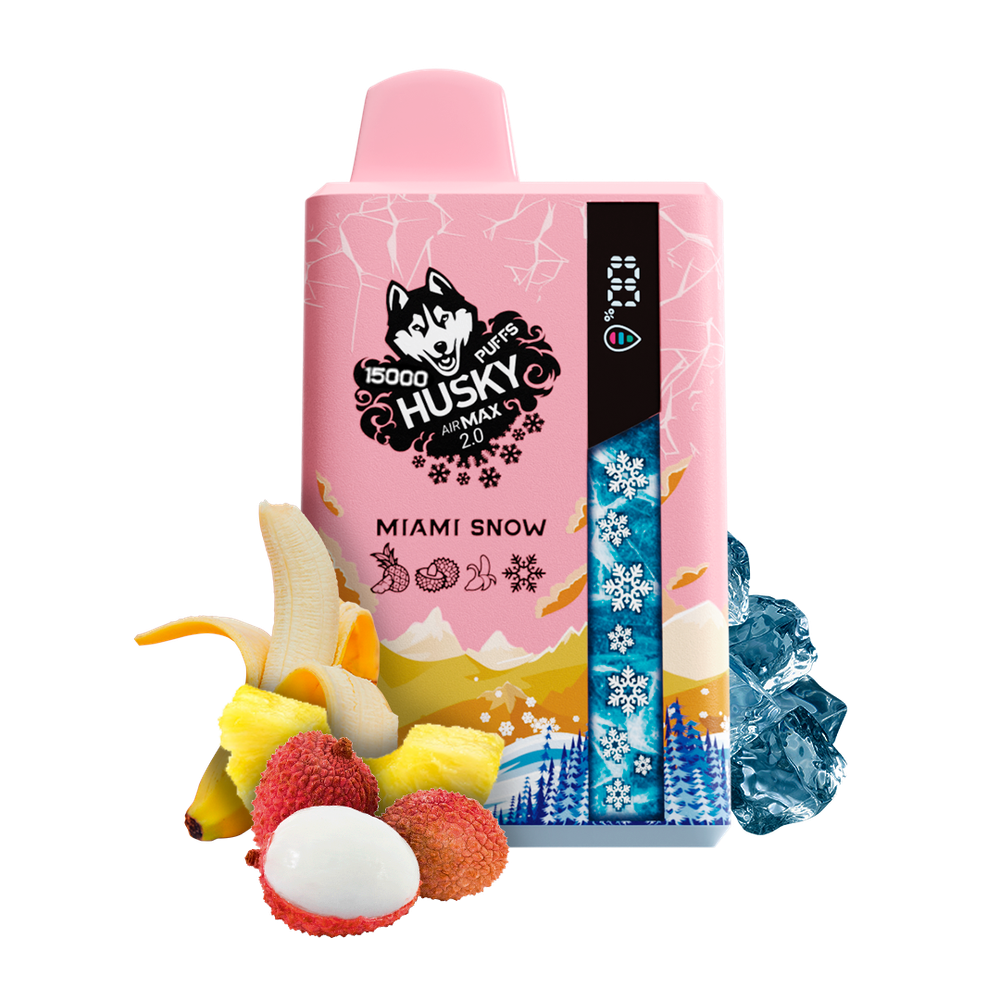 Одноразовая электронная сигарета Husky Air Max 2.0 - Miami Snow (15000 затяжек) Одноразовая электронная сигарета Husky Air Max 2.0 - Miami Snow (15000 затяжек)