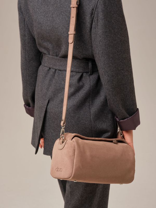 Замшевая сумка Solea DBR 31365 капучино