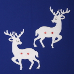 Украшение новогоднее «Весёлые оленята» (набор 2 шт) ,30*21 см