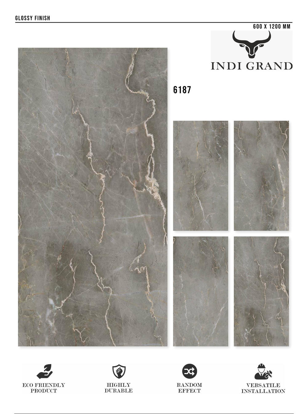 Керамогранит glossy №2 60х120, 6187