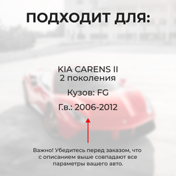 Ремкомплект ограничителей дверей KIA CARENS (II) FG (4 двери, тип 10) 2006-2012
