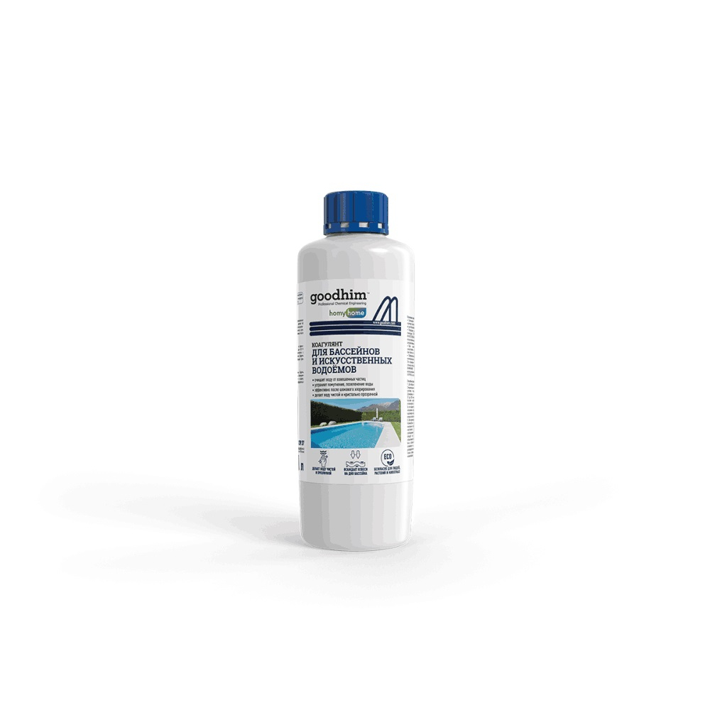 Коагулянт для очистки воды в бассейнах и искусственных водоемах, GOODHIM Коагулянт, 1л (1/14)