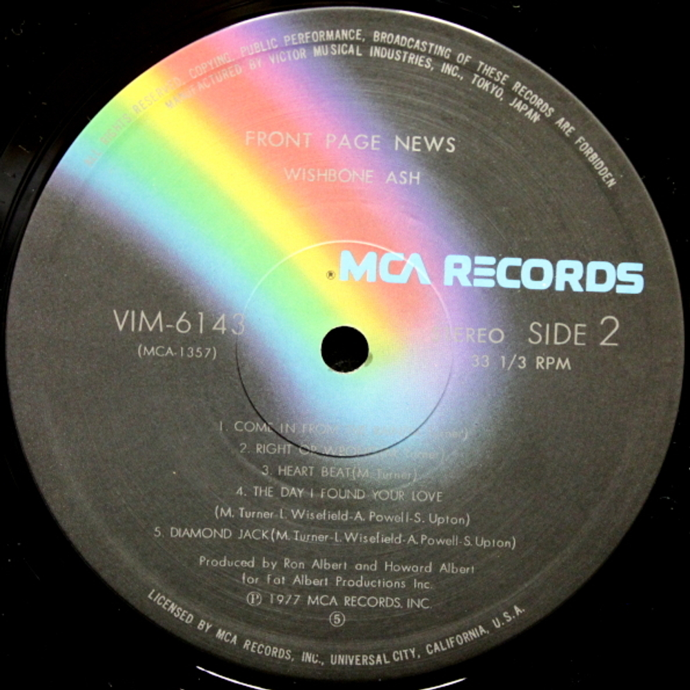 Wishbone Ash / Front Page News (LP)