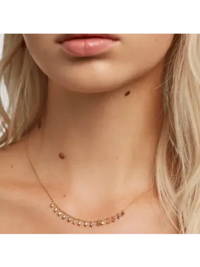 Колье Willow серебро 925 пробы покрытое золотом