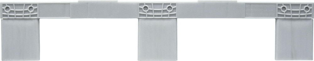 Паллет 800x600х150 сплошной, на 3-х полозьях, арт. TR 680 черный, код: 07877