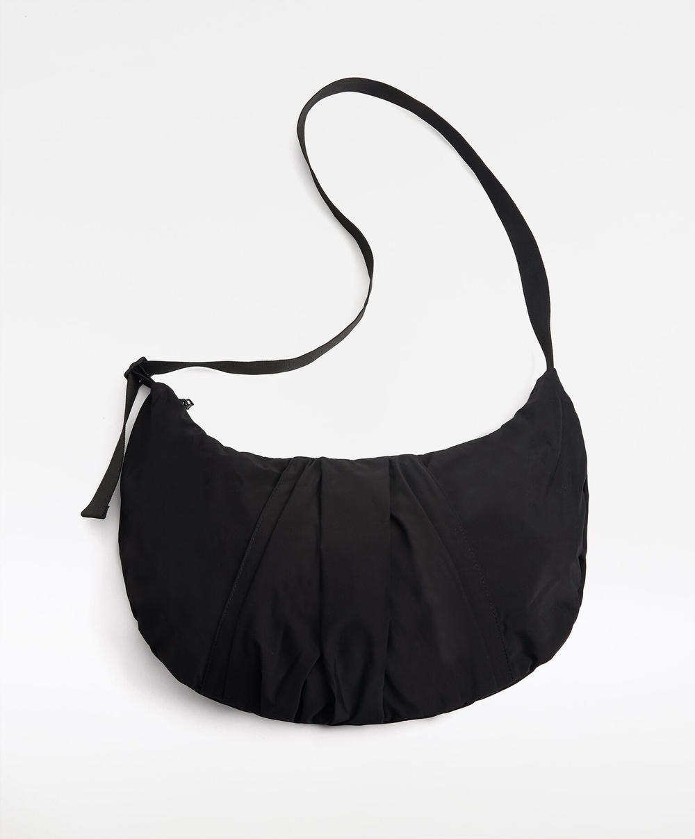 OYSHO Сумка через плечо овальной формы, черный