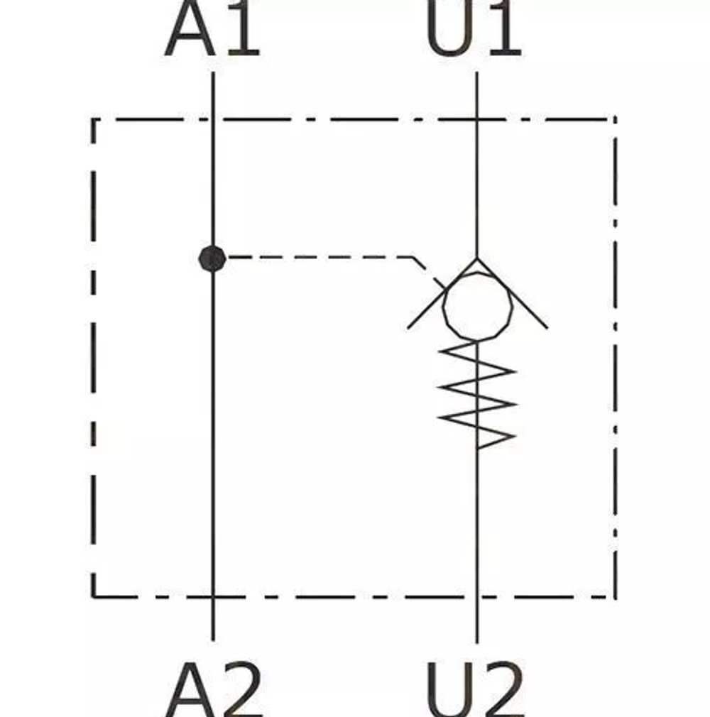 Гидрозамок односторонний VRSE 02 CIL 3/8"