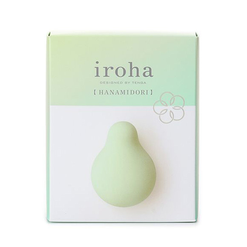 Зеленый вибратор 7,7см Tenga Iroha Hanamidori IHM-22