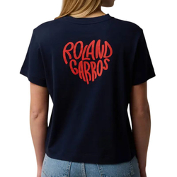 Женская теннисная футболка Roland Garros Heart Heritage - navy blue
