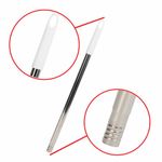 Совок для мусора + щетка на длинных рукоятках, 81 см, бело-серый, разборный, LAIMA, 608953