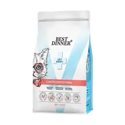 BEST DINNER (Бест Динер) Vet Profi Gastrointestinal Сухой корм для кошек при нарушениях пищеварения и всасывания в кишечнике, 1,5 кг
