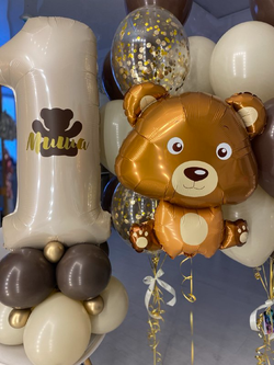 Воздушные шары на годик мишка/ медведь №255