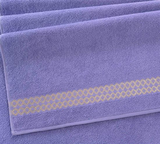 Полотенце махровое Блеск сирень 50x80 см