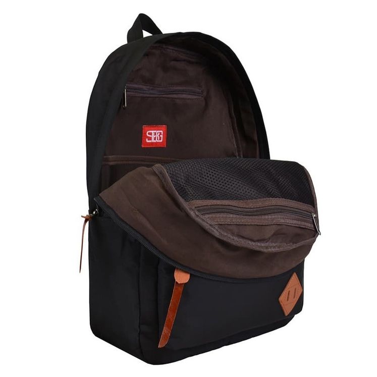 Рюкзак STREET BAGS Гладкий нейлон, черный