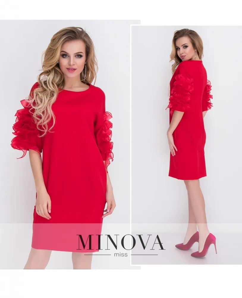 Платье 8574-красный Minova