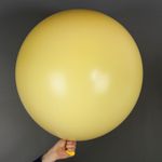 Шар (36''/91 см) Светло-желтый, макарунс, 1 шт.