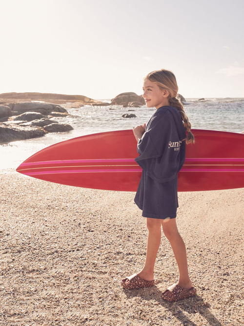 Толстовка с капюшоном и шорты в комплекте для девочки Next AB7-023, Темно-синий