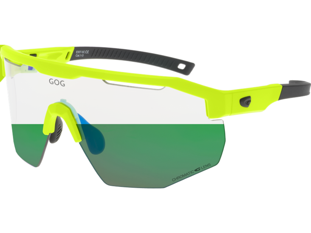 Спортивные очки GOG Argo С / Matt Neon Green-Black / Photochromic Green Lens