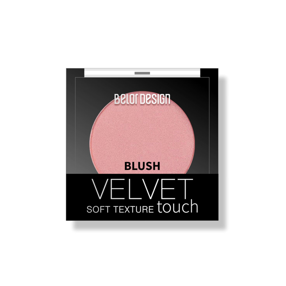 "BelorDesign" РУМЯНА для лица Velvet Touch тон 102 розово-персиковый