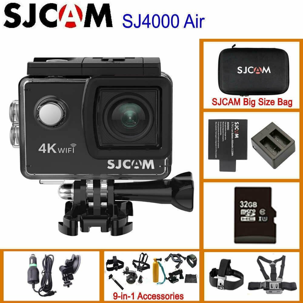 Экшн-камера SJCAM SJ4000 Air, 12МП, 900 мА·ч, черный