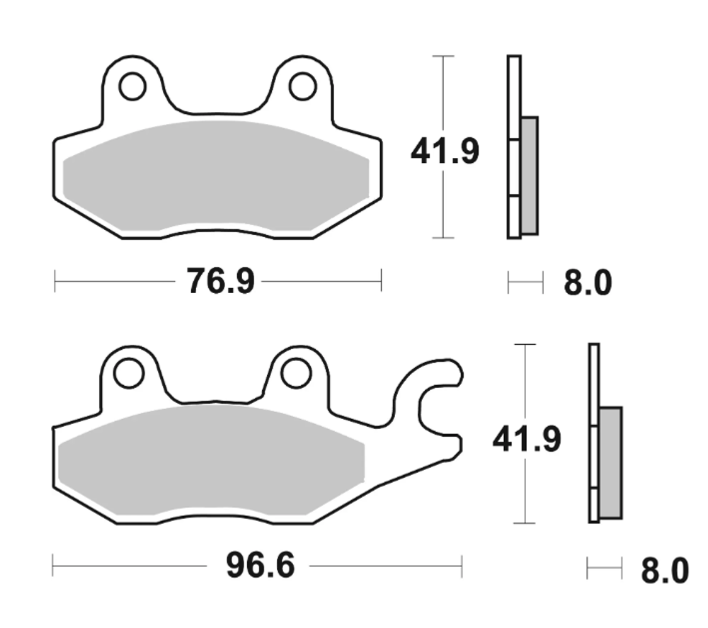Brembo Колодки тормозные 07YA2206 (1 суппорт)