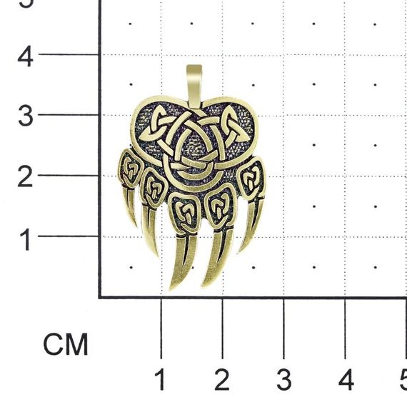 Фото печати Велеса на размерной сетке в масштабе.