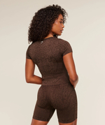 Футболка GYMSHARK Adapt Animal X Whitney Short Sleeve Brown
