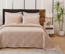 Покрывало 240x280 Sofi De MarkO Ариэль светло-бежевое