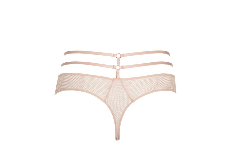 Трусики-стринги Chita с декоративными бретелями (Размер: 40) (Цвет: молочный)