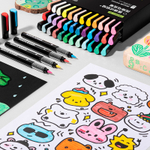 Набор акриловых маркеров Deli HM361, универсальные,  36 цветов