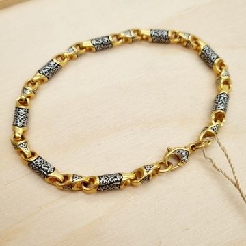 Браслет литой Византийский орнамент. 5 мм