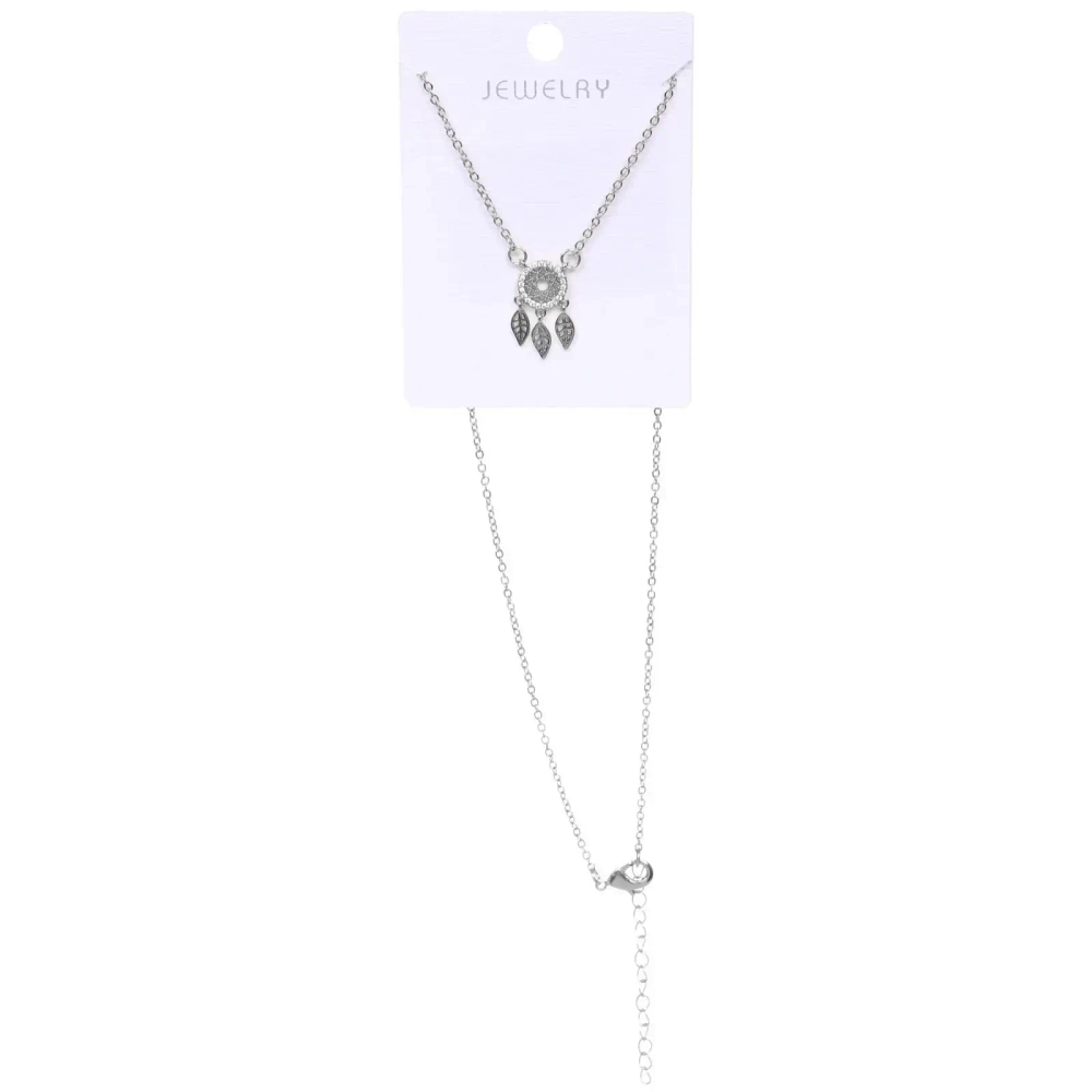 Подвеска из гиппоалергенного сплава со стразами «ЛОВЕЦ СНОВ», цвет серебро и золото, d-20см/1,8см