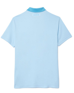 Мужское теннисное поло Lacoste Tennis x Novak Djokovic Fan Version - небесный