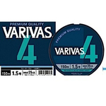 Шнур Varivas PE x4 200м 1.5 max.25lb 0.21мм 11.32кг Water Blue