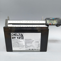 Аккумулятор Delta DT 1212 (12В / 12Ач)