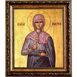Мавра Фиваидская мученица. Икона на холсте.