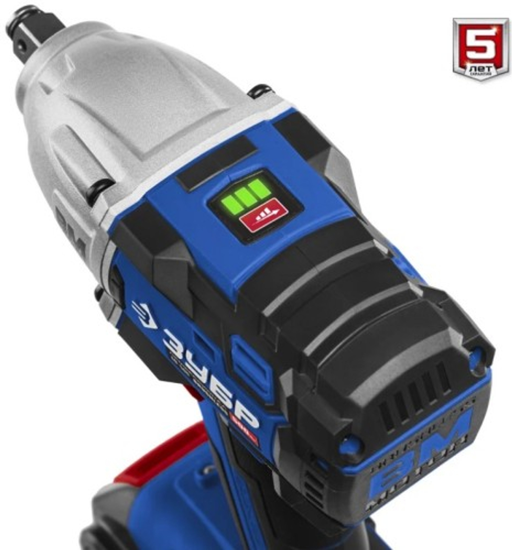 Гайковерт аккумуляторный ЗУБР GB-500 T7 без АКБ, бесщеточный Профессионал GB-500