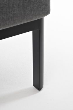 "Сан Ремо" кресло плетеное из роупа садовое, каркас алюминий темно-серый, роуп серый, ткань серая