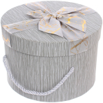 Коробка подарочная «Теплые чувства» 19*19*13 см, серый