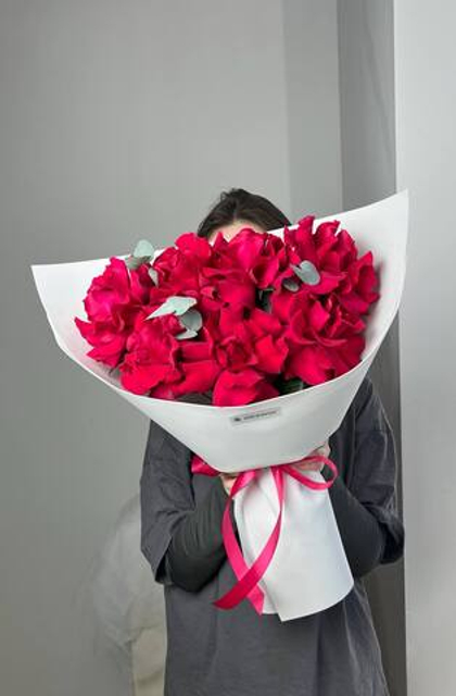 Букет в малиновых тонах