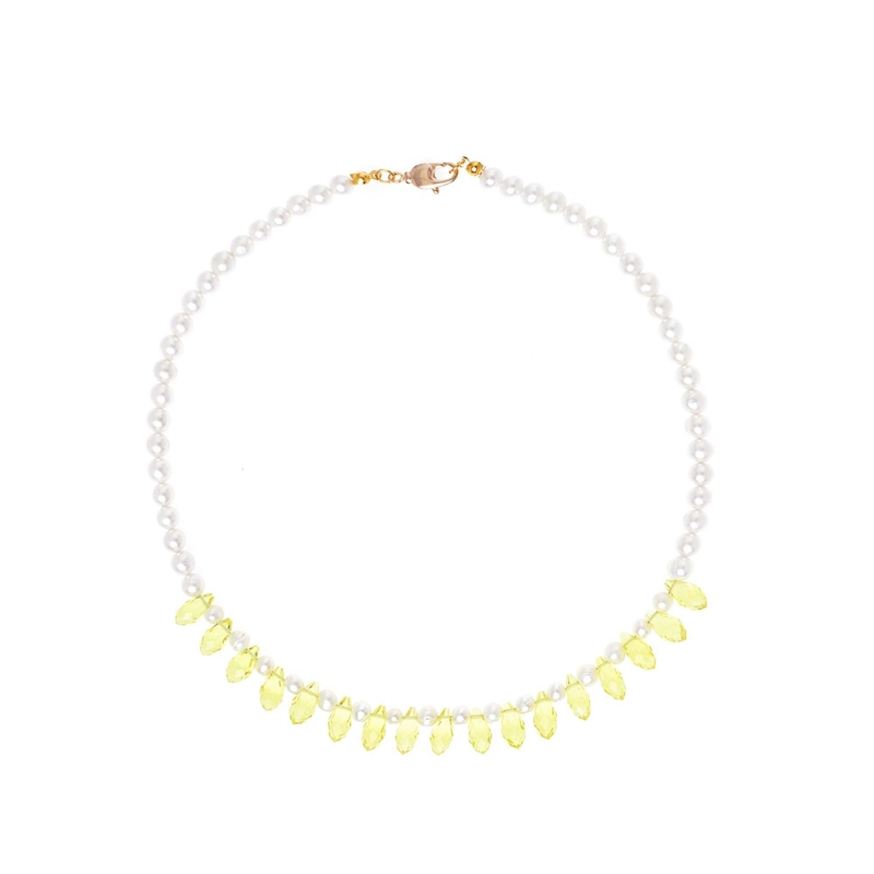 Колье Жемчужный Кристалл – Жёлтое