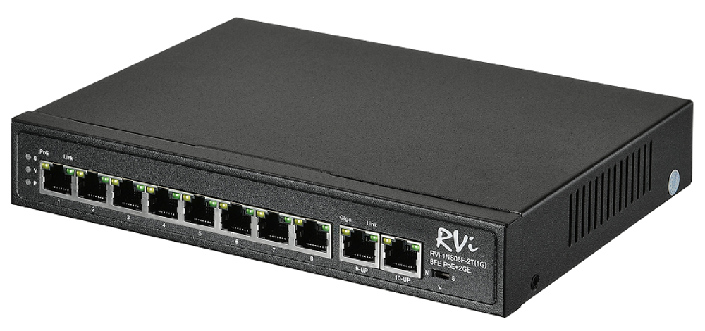 Коммутатор  RVi RVi-1NS08F-2T (1G)