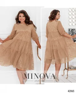 Платье 8620-капучино Minova