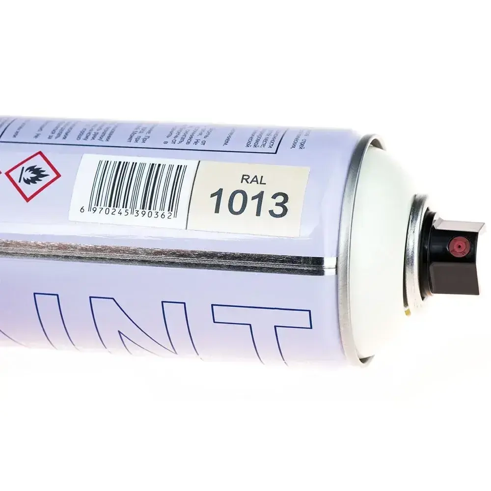 RAL 1013 Жемчужно-белый акриловая краска аэрозольный баллончик 520 мл Gamma Paint