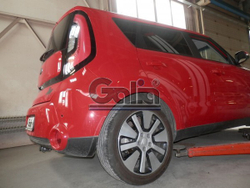 Фаркоп оцинкованный Galia K041C для Kia Soul 2014-(паспорт и сертификат в комплекте)(без электрики)