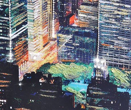 Картина на стекле Манхэттен 2